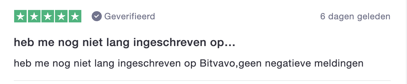 Bitvavo reviews