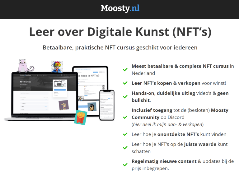 NFT cursus Moosty